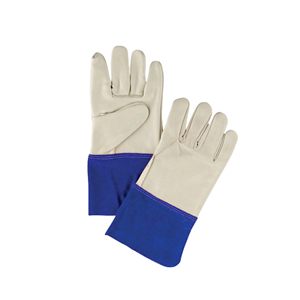 Top Cotton Welding <b>Gloves</b> Long Gauntlet Style Safety Cuff 16 oz Thickness 16 Inch Length Breathable Latex-free Forearm - Product Image 1