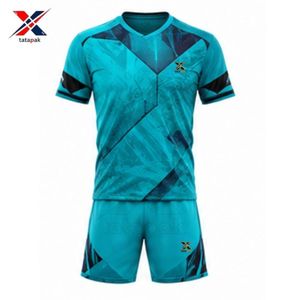Nuevos Conjuntos de Camisetas de Fútbol para Clubes y Academias, Uniforme de Fútbol para Hombre, Kits de Fútbol para Adultos, Impresión Personalizada por Transferencia de Calor, 100% Poliéster - Product Image 2