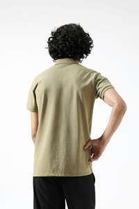 Camiseta de Golf Personalizada Sublimada para Hombre, Ajustada, de Punto Sólido, 100% Algodón, Transpirable y de Secado Rápido, Impresa por OEM - Product Image 2