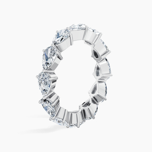 Anillo de Compromiso Clásico de Oro Blanco de 10k con Diamante Cultivado en Laboratorio de 1.00 Quilates, Corte Pera, Claridad VS1, Color E, Certificado IGI, para Mujer - Product Image 2