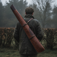 Housses de chasse en cuir de couleur unie, design simple, haute qualité, prix de gros, en vente