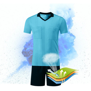 Wholesale Factory Low MOQ Jersey Sports <b>Shirt</b> Shorts Judge Uniform Breathable Football Sets Referee Uniforms Soccer Wear - Product Image 4