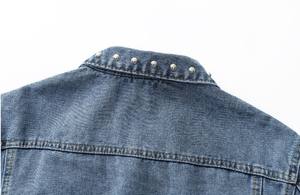 แจ็คเก็ตยีนส์ยืดสำหรับผู้หญิง – เสื้อคลุมยีนส์ขนาดพลัสไซส์สวมใส่สบายสำหรับใส่ในชีวิตประจำวัน - Product Image 6