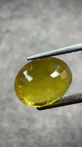 Saphir Jaune Naturel de 3,19 Ct, Coupe Ovale, Pierre Libre, Origine Bangkok, Certifié GIA, Exportateur de Bijoux Fins et Pierres Précieuses - Product Image 2