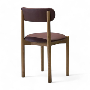 Minimalist Design Dining Chair with Soft Padded <b>Seat</b> and Natural Finish Looks for Home Furniture Decoration - Product Image 4