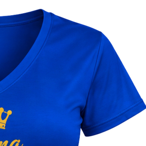 T-shirt d'entraînement athlétique personnalisé Sigma Gamma Rho pour femmes, col en V, manches courtes, haut de fitness pour sororité grecque, vente en gros de vêtements de sport - Product Image 6