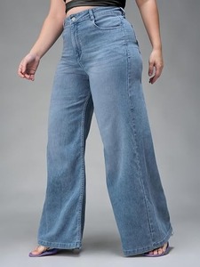 Abdul Royal World Export Women's <b>Boot</b> Cut Denim Jeans Cotton Fabric Eco-Friendly Color Fade Proof Mid Waist Regular Fit Vintage - Product Image 4