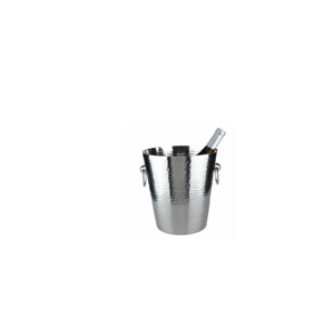 Elegante Cubitera Redonda de Aluminio Dorado con Diseño Floral, Capacidad de 5L, Diseño Glamuroso para Restaurantes y Hostelería - Product Image 3