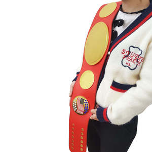 Ceinture de championnat de lutte en équipe WWF, personnalisée, en cuir respirant, imperméable, unisexe, traditionnelle - Product Image 2