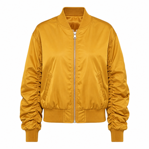 Nueva Chaqueta Bomber de Invierno para Mujer, Cálida, con Cierre, Manga Larga, Transpirable, Informal - Product Image 3