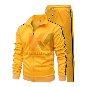 ชุดวอร์มผู้ชายแบบ OEM แบรนด์ส่วนตัว เสื้อแจ็คเก็ตฮู้ดดี้ทรงหลวมและกางเกงจ็อกเกอร์ ขายส่งจากโรงงาน - Product Image 1