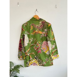 Vestido Camisero Bohemio con Estampado Floral, 100% Algodón, Cuello en V, Manga Larga, Botones al Frente, Cintura Natural, Corte Regular, Transpirable y Ecológico - Product Image 6