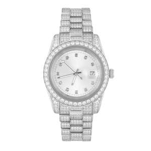 Montre Diamant OEM en Promotion, Montres Iced Out pour Hommes, Montre-Bracelet de Luxe à Quartz Unisexe pour Lui et Elle, Montre Diamant - Product Image 4
