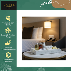 Décoration de salle de bain de spa de luxe gravée de haute qualité, en marbre blanc écologique fait main, sans base, pour hôtel, forme rectangulaire - Product Image 3