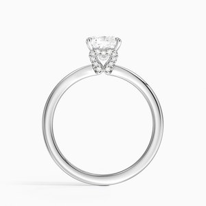 BOJ <b>Ring</b> 0101 Cushion Cut 925 <b>Silver</b> Halo Stone Prong Setting <b>Solitaire</b> Diamond <b>Ring</b> 2ct D Color VVS1 Moissanite GRA Certified - Product Image 3