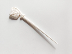 Épingle à cheveux en os naturel |   Accessoire de coiffure fait main pour chignon - Product Image 2