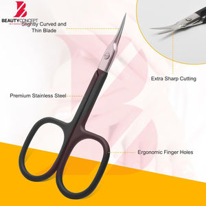 Tijeras para Cutículas de Acero Inoxidable con Punta Puntiaguda y Mango Negro, de Alta Calidad para Salón, con Cuchillas Afiladas - Product Image 6