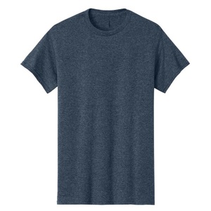 T-shirt en coton 100% de haute qualité, col rond, couleur marine chiné, best-seller, tricoté, pour homme, coupe ample, personnalisable - Product Image 5