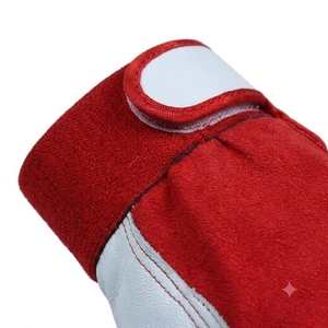Premium Goat Grain Leather Anti-static Waterproof Smooth Safety <b>Gloves</b> Adjustable Wristband for Gardening Work Protection - Product Image 6