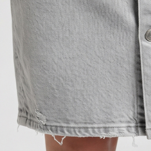 Manufacture Knee Length Denim Skirts Women <b>Button</b> Down Jeans Fashion Skirts Women's Casual Fashion Style Denim Jeans Skirt - Product Image 4