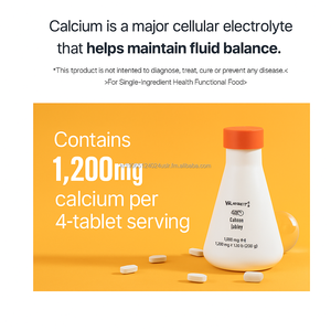 Calcium 1200mg Comprimés 20 Comptes Supplément minéral d'électrolyte naturel pour adultes OEM Corée - Product Image 5