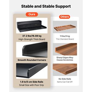 Supporto da appoggio per lavatrice/asciugatrice con struttura in legno 54 x 27,5 pollici, 2 cassetti e 2 ganci - Product Image 6