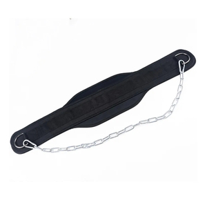 OEM Gym Equipment Wholesale Supplier Back Support Nylon Dip Belt with <b>Chain</b> Fitness Apparel & Accessories Pull Up Dipping Belts - Product Image 2