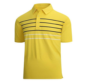 เสื้อกอล์ฟพรีเมียมขายส่ง ปักลายถักติดกระดุม ผ้าฝ้าย 100% แห้งเร็ว กันยับ ระบายอากาศได้ดี สำหรับผู้ชาย - Product Image 5