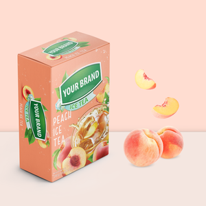 Échantillons gratuits Thé instantané à la pêche en poudre Boissons exotiques solubles dans l'eau Thé glacé à la pêche Boîtes en papier duplex Sachet de thé - Product Image 3