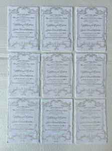 Invitaciones de Boda de Lujo en Caja de Terciopelo, Juegos de Papelería con Estampado en Relieve Personalizado, Tarjetas de Invitación Elegantes para Eventos, Proveedor Mayorista - Product Image 4