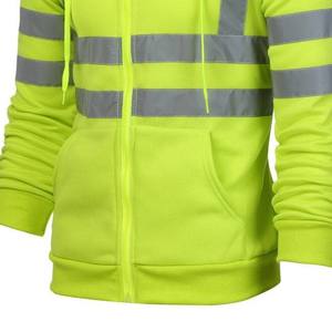Chaqueta de Seguridad Reflectante de Alta Visibilidad Personalizada, Chaqueta de Invierno Tipo Bomber con Capucha, Chaqueta de Seguridad Acolchada de Alta Visibilidad en Venta, Servicio OEM - Product Image 2