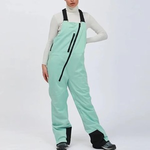 Unisex Custom Logo Polartec Breathable Zipper Closure <b>Ski</b> Bib Pants Plus Size Waterproof Windproof Fleece Insulated Wear - Product Image 1