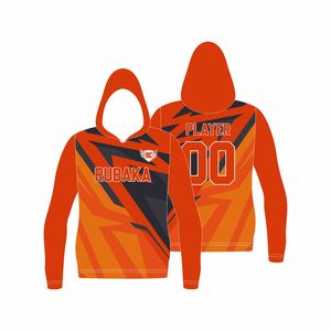 Sweat-shirt à capuche en polyester pour homme, style hip-hop, logo personnalisé par sublimation, streetwear, épaules tombantes, pour marques de vêtements pour hommes - Product Image 4