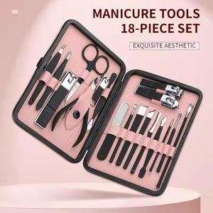 Advanced Professional Manicure Set Stainless Steel <b>Nail</b> Care <b>Kit</b> Premium Quality And Custom Logo - Product Image 6