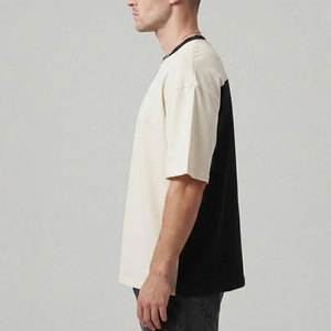 T-shirt ample pour homme, tissu épais de qualité supérieure, coupe décontractée, idéal pour le streetwear et le quotidien. - Product Image 3