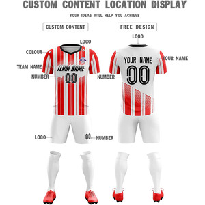 Tenue de football professionnelle pour les matchs et l'entraînement, maillot respirant, short, usine à service complet - Product Image 3