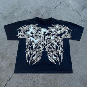 Camiseta de Estilo Vintage, Manga Regular, Transpirable, Sostenible, con Serigrafía, 100% Algodón, Corte Regular para Hombre, Cuello Redondo Estampado - Product Image 6