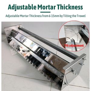 Truelle à encoches réglable multifonctionnelle de 1,1 m |   Épandeur d'adhésif pour carrelage en acier inoxydable à dents de scie de 10/12/15 mm |   Matériel de quincaillerie du Vietnam - Product Image 6