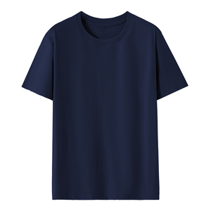 Camiseta Formal Personalizada al por Mayor de Alta Calidad para Hombre, 260 g/m², 100 % Algodón, Cuello Redondo, Manga Corta, Impresión de Logotipo Personalizado, Camisetas Lisas - Product Image 1
