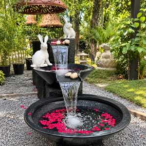 Nouvelle Arrivée Fontaine d'eau cascade multi-niveaux de luxe en FRP pour extérieur, jardin, cour, aménagement paysager, cloison décorative, séparateur de pièce, nouveauté - Product Image 3