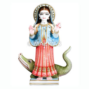 Murti de Mármol Khodiyar Mata |   Estatua Premium de Mármol de Khodiyar Maa para el Hogar y el Templo – Maliyas - Product Image 1