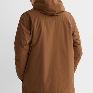 Veste matelassée à bulles pour homme, hiver, fine, légère, en nylon, rembourrée de coton - Product Image 4