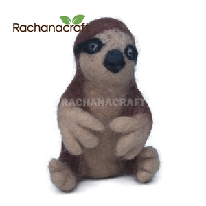 Felt <b>Sloth</b> Handmade Felted Animal Safari Theme Hanging Decor Perfect <b>Gift</b> for Animals Lovers Xmas Home Hotel Event Kindergarten - Product Image 2