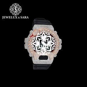 Reloj de Diseño Mossinate con Correa de Goma Negra y Diamantes, de Alta Demanda, para Uso Diario, Fiestas, Viajes y Regalos, en Venta - Product Image 2