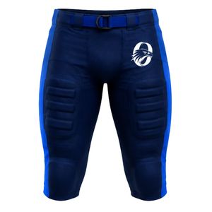 Blue American Football Shorts Padded <b>Athletic</b> Uniform Lightweight Durable Team Sportswear for Football Game or Training - Product Image 1