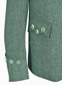 Vestes Kilt Modernes en Laine Tweed Verte Prince Charlie à Motif Argyle Personnalisables – Logo et Impression Personnalisés pour Veste Prince Charlie - Product Image 5
