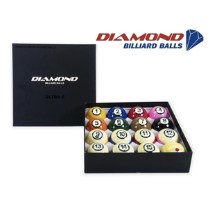Bolas de Billar Diamond Ultra-C para TV, 57.15mm |   Edición de Partido de TV |   16 Pelotas |   Hecho en Corea |   Resina Fenólica | - Product Image 1