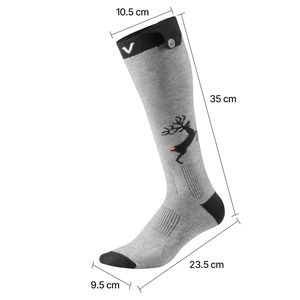 Calze Riscaldate Elettriche Ricaricabili con Batteria da 6000mAh, 4 Livelli di Riscaldamento, Controllo tramite App per Sport all'Aperto - Product Image 4