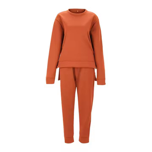 Survêtement unisexe de couleur unie, nouvelle collection, style streetwear, pour adulte, personnalisable, décontracté, 100% coton, respirant, taille élastique - Product Image 2