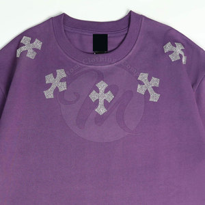 T-shirt en strass léger fabriqué au Pakistan, faible MOQ, couleur personnalisée - Product Image 3